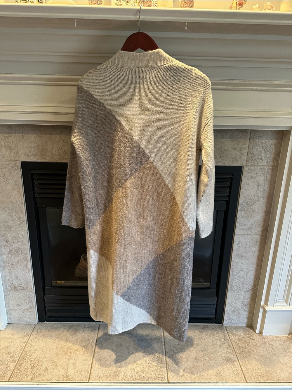 Sincerly Jules Neutral Tone Open Cardigan - Beige, Taupe, Cream - Picture 2 of 3